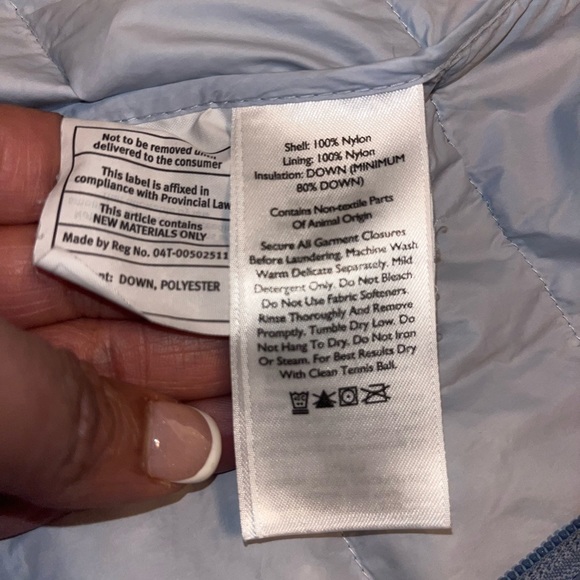 Preowned Eddie Bauer Down Puffer Jacket EB650 Full Zip Women’s S - Picture 7 of 10